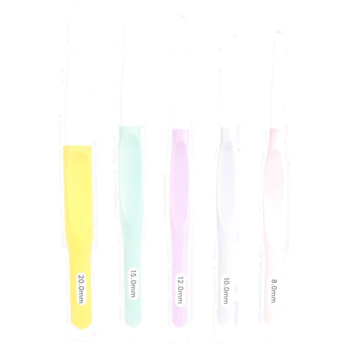 Aeelike 5 PCS Crochet Hook Set, Large Ergonomic Crochet Hooks, Big Crochet Hooks Set, Multicolor Acrylic Crochet Hooks with Number Size L/8mm, N/10mm, 12mm, P/15mm, 20mm