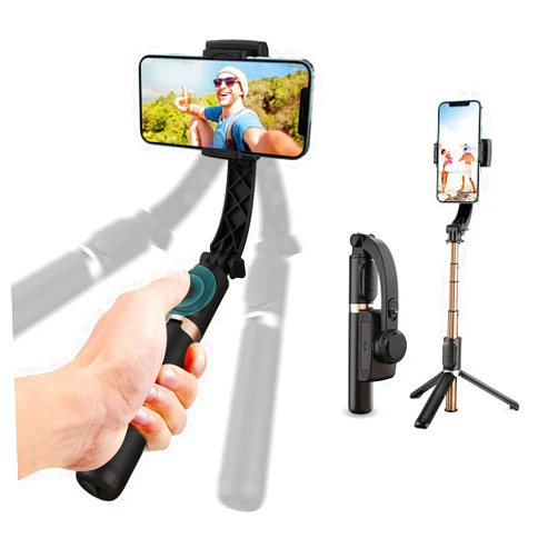 ZIZUTTIN Gimbal Stabilizer with Selfie Stick for iPhone: Portable Handheld Gimble with Tripod & Remote for Cell Phone Camera & Samsung Android Smartphone Recording Video & Vlogging on Tiktok & YouTube