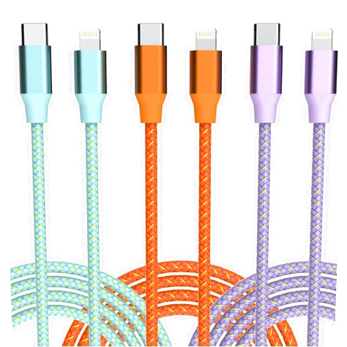 Aukelan USB C to Lightning Cable for iPhone Apple MFi Certified iPhone Charger 6FT 3 Pack Fast Charging Type c to Lightning Cable iPhone Fast Charger for iPhone 14 13 12 11 Pro Max Xr Xs 8 and More