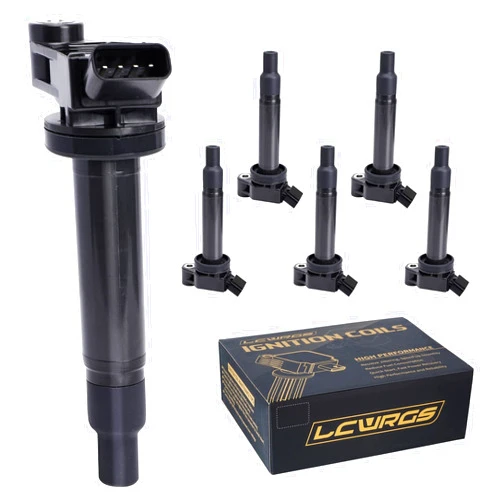 LCWRGS Set of 6 Ignition Coils Fits for 3.0 V6 Toyota Sienna Highlander Camry Avalon Lexus ES300 RX300 1999 2000 2001 2002 2003 2004 2005 2006 2007 2008 Coil Packs Replaces# UF267 C1175