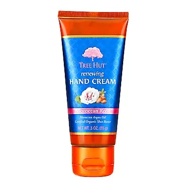 Tree Hut Renewing Hand Cream Moroccan Rose, 3oz, Ultra Hydrating Hand Cream for Nourishing Essential Body Care