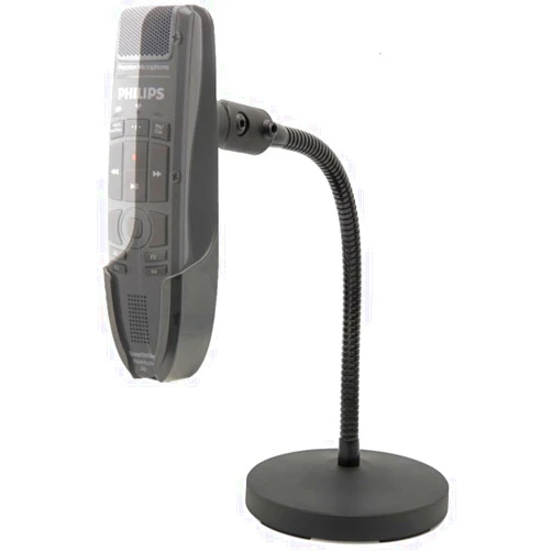 ECS WordFlex Gooseneck Holder Stand Compatible with Nuance PowerMic 4 & Philips SpeechMike Microphones SMP4000, SMP4010, LFH3200, LFH3210, LFH3500, LFH3510, SMP3700, SMP3710, SMP3800 Ease Hand Stress