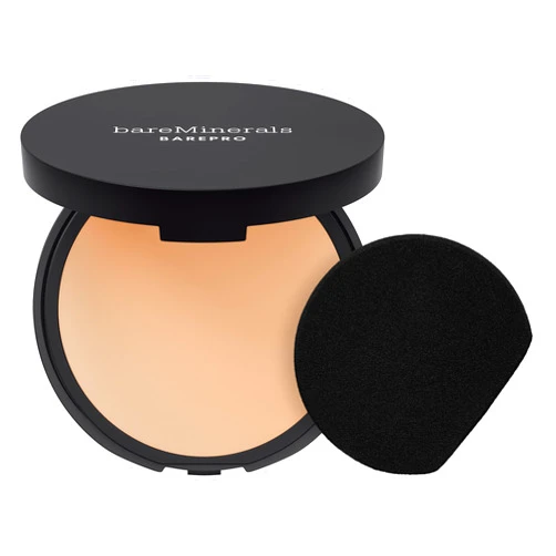 bareMinerals Barepro Skin-Perfecting Powder Foundation, Matte Pressed Powder Foundation Full Coverage with Plant-Based Squalene, Oil Control, Vegan