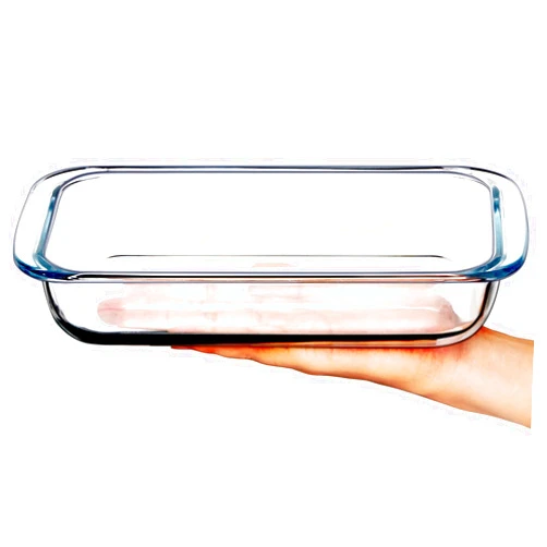 NUTRIUPS 1 Liter Mini (5.5in x 8in) Glass Baking Dish for Oven, Single Serving Glass Pan for Cooking Small Glass Casserole Dish Rectangular Baking Pan Glass Oven Bakeware