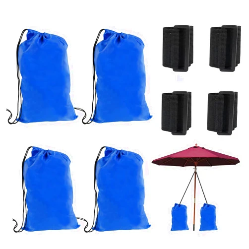 Bazyrock Summer Large Canopy Sand Bags, 420D Oxford Cloth Sand Bags for Weight, Simple Beach Shade Umbrella Anchor Heavy Duty Sandbag for Tent Outdoor Instant Canopies (4Pcs)