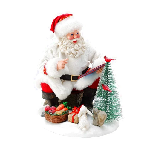 Department 56 Possible Dreams Santa Christmas Traditions Forest Tales Figurine, 8.75 Inch, Multicolor