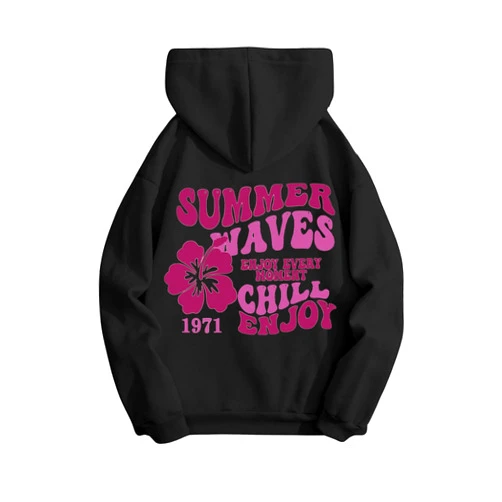 SOLY HUX Womens Sweatshirt Graphic Hoodies Letter Print Casual Long Sleeve Drawstring Pullover Tops with Pocket