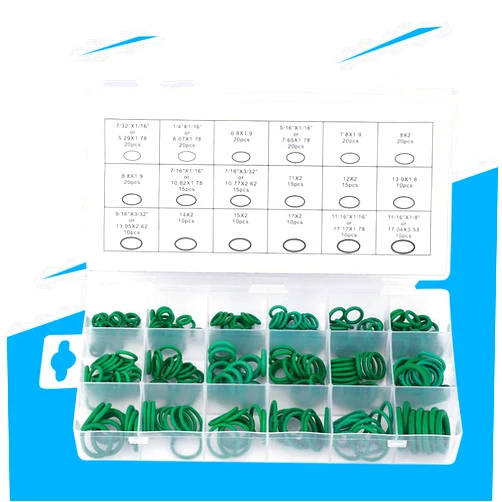 SUNGOOYUE 270 Pcs O Ring Sealing Buna N Rubber Ring Assortment Kit High Temperature Resistant for Home Hydraulic Industrial Pneumatic Applications