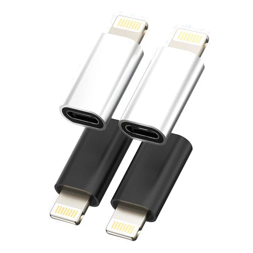 zoyuzan 4Pack,Compatible with Lightning Male to USB C Female Adapter Type c Power Charger Plug Charging Cable Connector Compatible for iPhone 12 11Pro Max Mini X/XR/XS/SE/8/7/6Plus for Ipad Air Cord