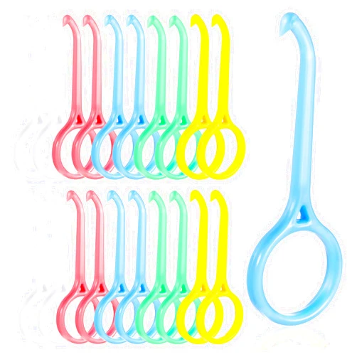 Andibro 20PCS Aligner Removal Tool, 5Colors Clear Braces Removal Tool Kit for Invisible Removable Braces Aligners Retainers Dentures