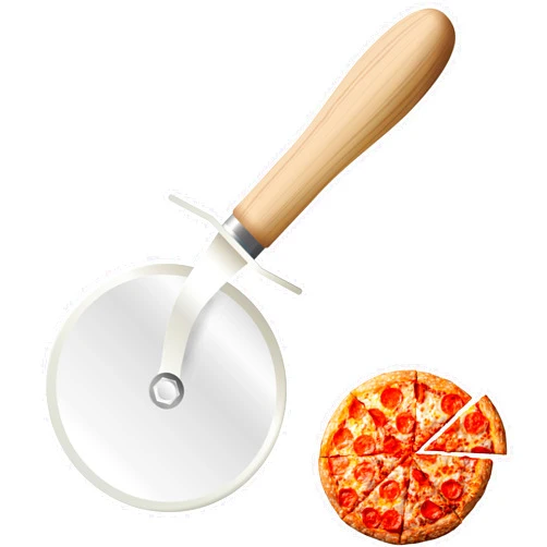 Generic Stainless Steel Pizza Cutter Wheel with Wooden Handle & Finger Protector – Sharp Blade for Fast, Effortless Cutting – No Pressure Needed, Perfect Slices Every Time