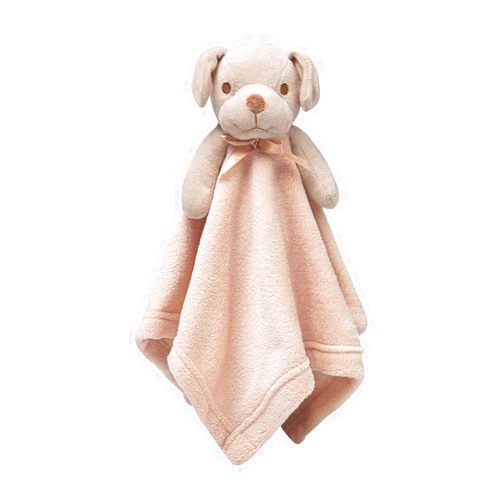 Pro Goleem Dog Security Blanket Brown Soft Puppy Lovey for Boys and Girls Unisex Lovie Baby Gifts for Toddler and Infant Snuggle Toy Stuffed Animal 16 Inch