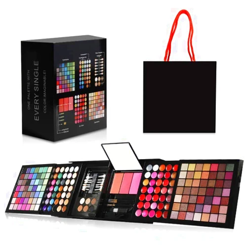 VERONNI Professional Makeup Set with Full 177 Color Including Eyeshadow Palette Blush Lip Gloss Concealer, All In One Makeup Kit for Women Full Kit with Mirror and Applicators (177 Colors)