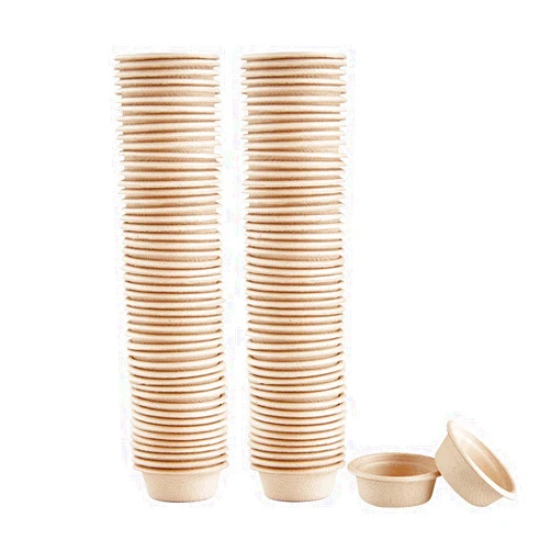 QIHYCUF Paper Feeding Cups Samll 0.5 oz Gecko Food and Water Feeding Dish Ledge Accessories Bowls for Crested Gecko Lizards Reptiles Pets (100cups)