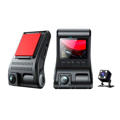 Full Bloom Dash cam，2inch Display Screen，Triple Lens Car Driving Recorder，DVR Three Lens，Recorder for Front and Rear or Inside View，120°，90°，90°，1080P FHD,Circular Recording