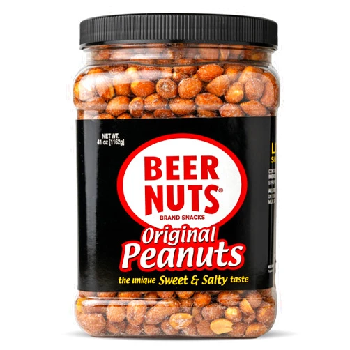 BEER NUTS | Original Sweet and Salty Peanuts. 41 oz. Jar
