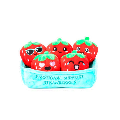 WHAT DO YOU MEME? What Do You Meme Emotional Support Strawberries - Strawberry Plush Toys