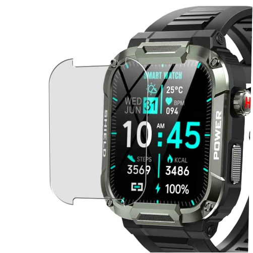 Film for Jireausty MK66 1.85 smart watch Synvy Privacy Screen Protector Film, compatible with Jireausty MK66 1.85