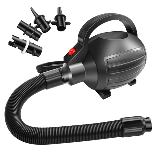 AWSUM 600W Electric Air Pump for Inflatable Gymnastics Mat, 110-120V AC Air Mattress Pump Quick Fill Inflator Deflator Pump, Portable Air Pump for Pool Floats/Air Bed/Gymnastics/Gym,4 Nozzles