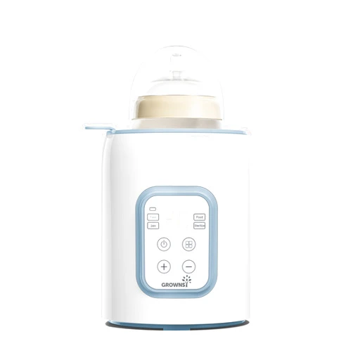GROWNSY Bottle Warmer, 8-in-1 Fast Baby Milk Warmer with Timer for Breastmilk or Formula, Accurate Temperature Control, Multifunctional Baby Bottle Warmers for All Bottles- Blue