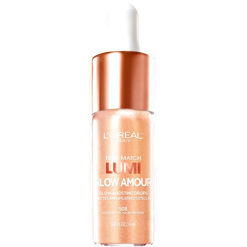 L'Oreal Paris Makeup True Match Lumi Glow Amour Glow Boosting Drops, 1 Count, Golden Hour