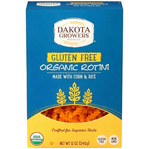 Besnt Dakota Growers Organic Gluten Free Rotini Pasta, 12 Ounce -- 12 per case.