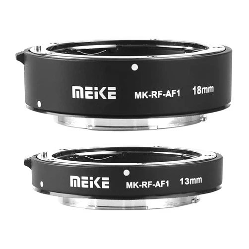 mcoplus MK-RF-AF1 Metal Auto Focus Macro Extension Tube Set(13mm+18mm) Fit Canon RF Mount EOS-R/EOS-RP Lens and Camera Body+Mcoplus Cloth