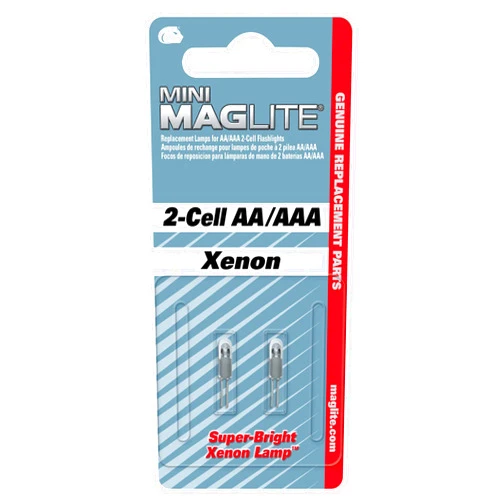 MagLite Replacement Xenon Lamp for Mini 2-Cell AA/AAA Flashlight