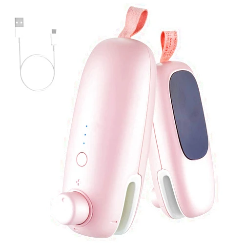 DACHUANG Handheld Bag Sealer Heat Seal, Mini Portable Sealing Machine for Plastic Bags Rechargeable, Chip Bag Sealer and Cutter 2 in 1, Heat Sealer Bag Resealer for Food Storage Cookies (Pink)