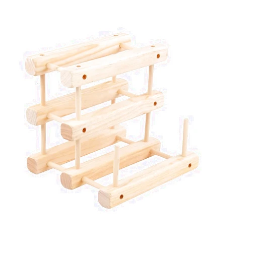 LYRWISHLTD Wine Rack FreeStanding Bamboo Wine Racks Countertop Cabinet Wine Holder Wine Storage Shelf for Kitchen, Bar, Pantry, Wine Cellar, Basement small wine rack countertop wine rack