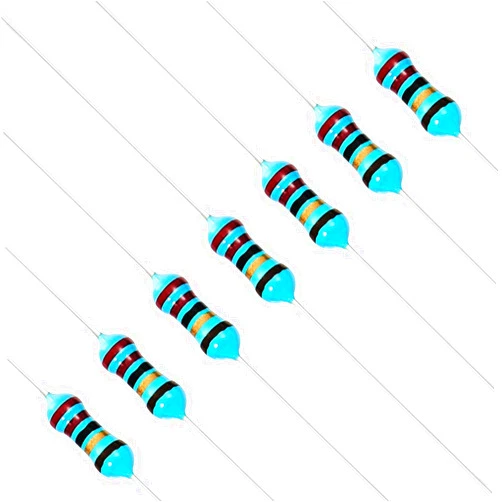 Chanzon 100pcs 1/4W (0.25W) 22 Ω ohm Metal Film Fixed Resistor 0.01 ±1% Tolerance 22R MF Through Hole Resistors Current Limiting Rohs Certificated