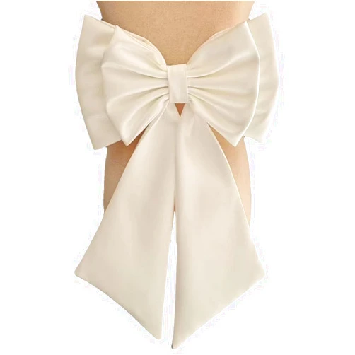 VEPYCLY Women's Separate Satin Bow for Wedding Dress Removeable Bride Dresses Knots Satin Bowknot