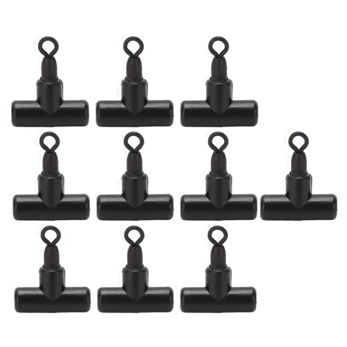 ODJTTIG 10PCS T Shape Fishing Swivel 3 Way Connector Cross Line Rolling Swivel Fishing Tackle Parts