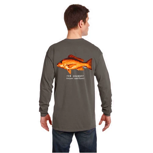 Phins Apparel Red Snapper of Pepper - Long Sleeve