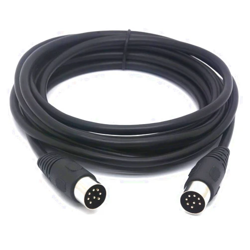 PIIHUSW Long 8 PIN DIN Cable Male to Male MIDI Extension Cord for Bang and Olufsen B&O PowerLink mk 2 BeoLab (1.5 Meter)