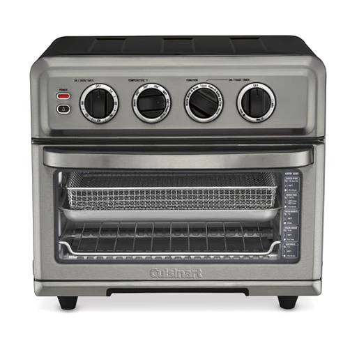 Cuisinart Air Fryer Toaster Oven with Grill, 1800W 8-1 Air Fryer Oven with Bake, Convection Bake, Grill, Broil and Warm Options, Large Capacity, 60-Minute Timer, TOA-70BKS, Black SS