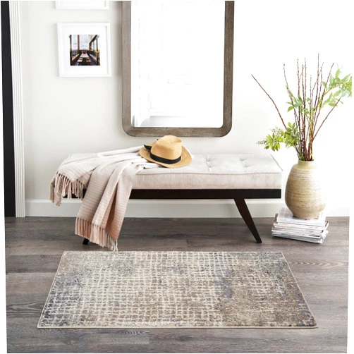 Kathy Ireland Home Moroccan Celebration Abstract Ivory/Grey 2'2