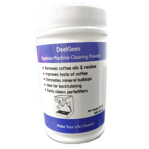 DeeKleen Espresso Coffee Machine Cleaning Powder,24OZ,680Grams,20% More,Ideal for Backflush,Removes Oils and Residue,Odorless,Coffee Stains Remover (1 Pack)