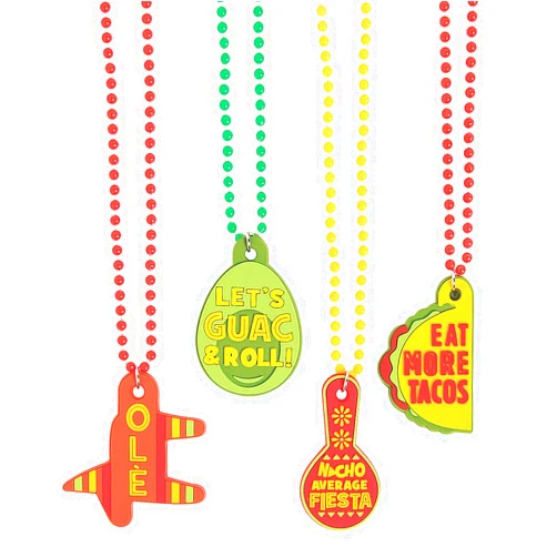 Fun Express Fiesta Beads with Sayings for Cinco de Mayo (24 pieces) Fiesta, Taco Bar Party Supplies and Decorations