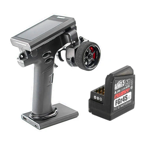 Targethobby Flysky Noble NB4+ Rc Transmitter w/ FGr4S V2 Receiver 8 Channel AFHDS3 for Rc Car 3.5 Inch IPS Touch Screen