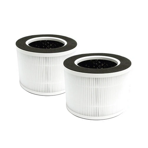 PUREBURG Replacement Filters Compatible with TREDY TD-1500 & TD-1500BM Air Purifier,2-Pack H13 HEPA Activated Carbon 2-in-1 4-Stage Filtration