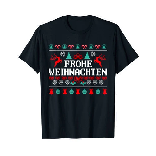 InGENIUS German Merry Christmas Frohe Weihnachten German Merry Christmas Holidays Germany T-Shirt