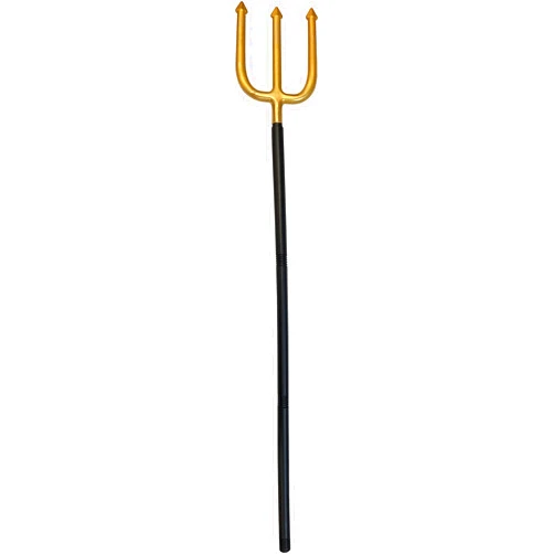 Karnival Costumes 4-Piece Mermaid King Triton Pitchfork Costume Accessory Gold