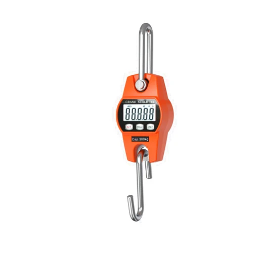 Outmate 660lb/300kg Digital Crane Scale - Compact LCD Handheld Hanging Scale for Garage, Farm, Hunting, Fishing & More(300kg/Aluminium Alloy/Orange)