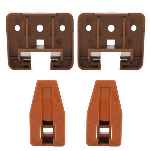 LONTAN DGSL01 Plastic Drawer Slides and Guides 2 Pack Drawer Replacement Part for Center Mount Drawer Slides Plastic Drawer Guides for Dresser