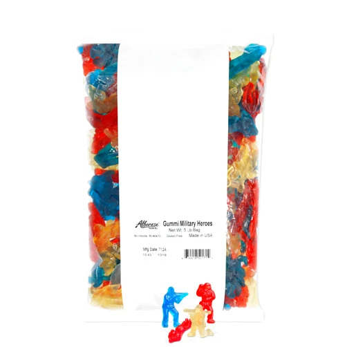 Albanese World's Best Gummies, Military Heroes, 5lbs of Candy