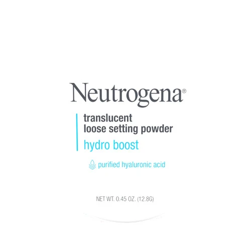 Neutrogena Hydro Boost Translucent Loose Setting Powder, Makeup Setting Powder with Purified Hyaluronic Acid, Translucent Loose Face Setting Powder, .44 oz