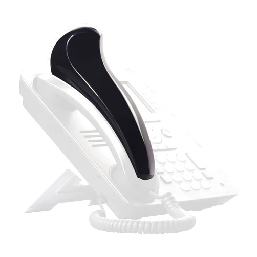 Softalk Antibacterial Black Phone Shoulder Rest | Landline Telephone Accessory (00101M)