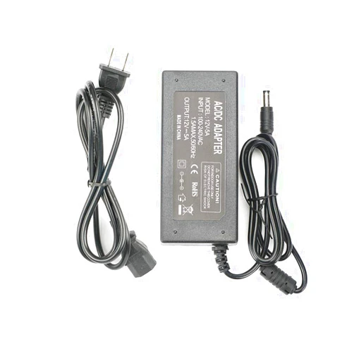 Velain 12V 5A Power Supply Adapter, AC100-240V to DC12V Converter Transformer with 5.5x2.5mm DC Output Jack for LED Strip Light,Wireless Router,ADSL Cats,Security Cameras