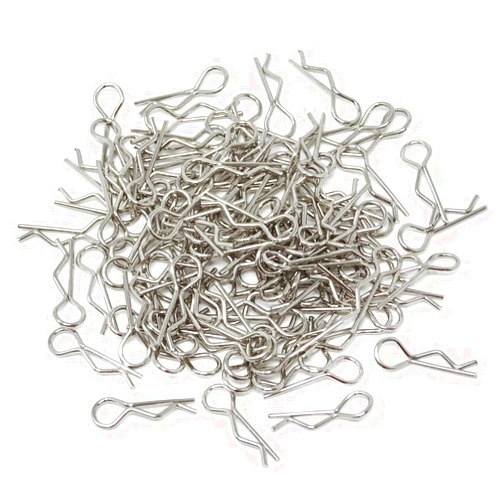 Honbay 100PCS 1/16 Metal Car Truck Buggy Shell Body Clips Pins for for RC Vehicles (1/16)